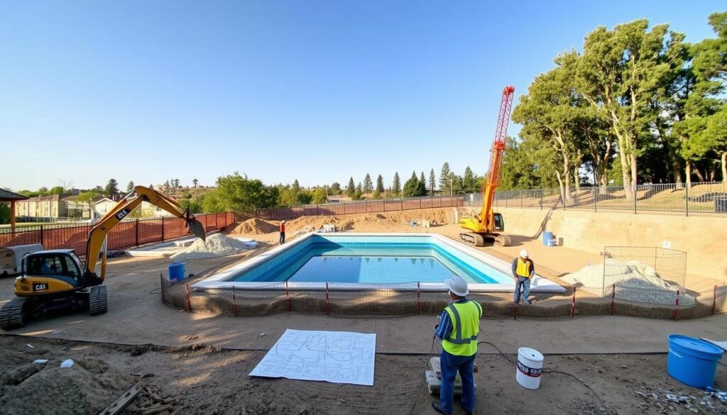 Pool Construction Temple